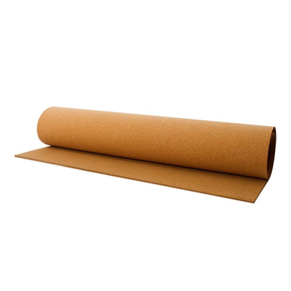 A cork roll rolled up into a roll